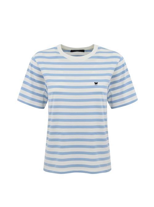 T-shirt Satrapo a righe in jersey Bianco/Azzurro WEEKEND MAX MARA | 2515971031600015